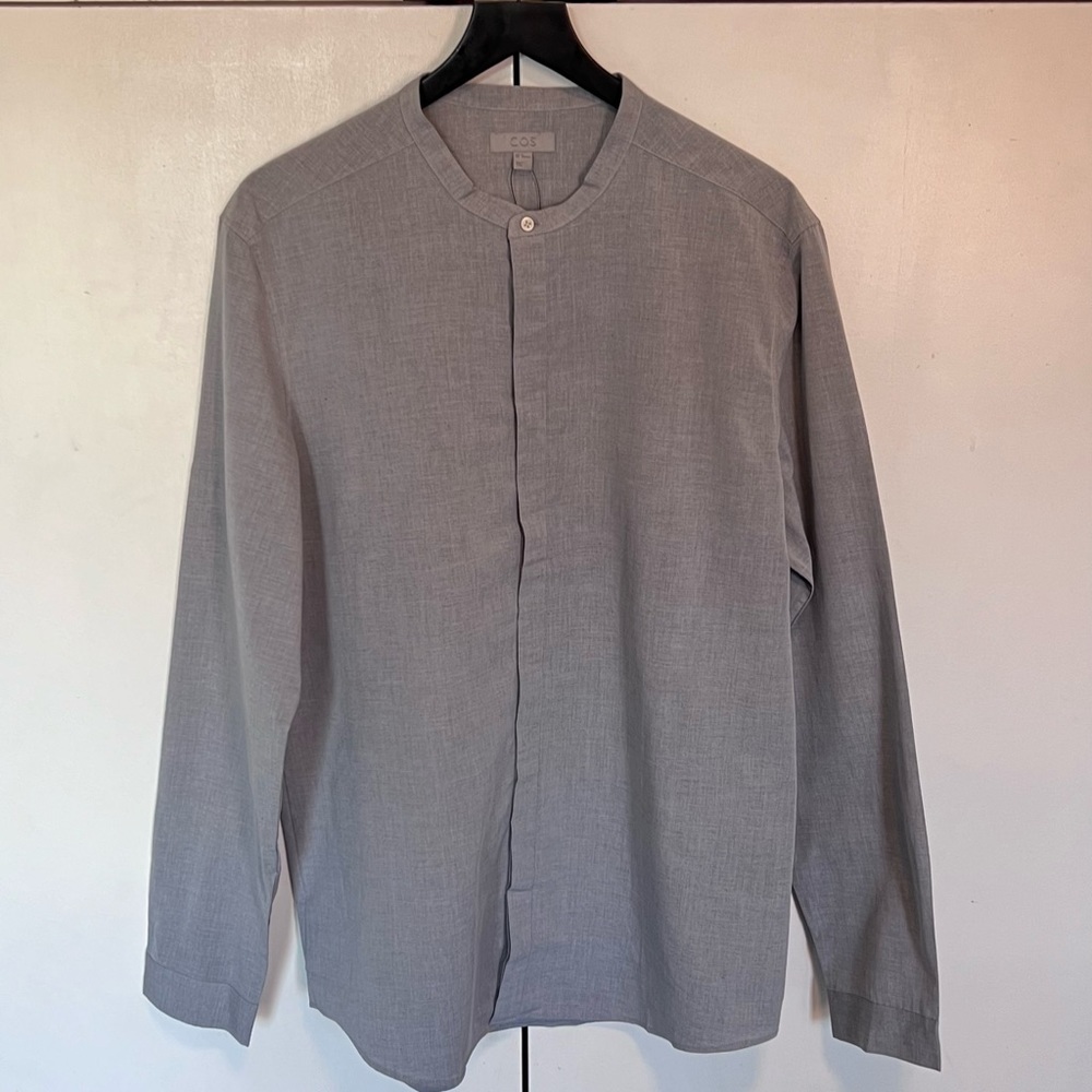 COS Button-Up granddad color shirt